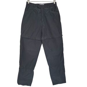 Columbia Women's Pants Size 10R High-Rise Gray Outdoor Wear Hiking Convertible